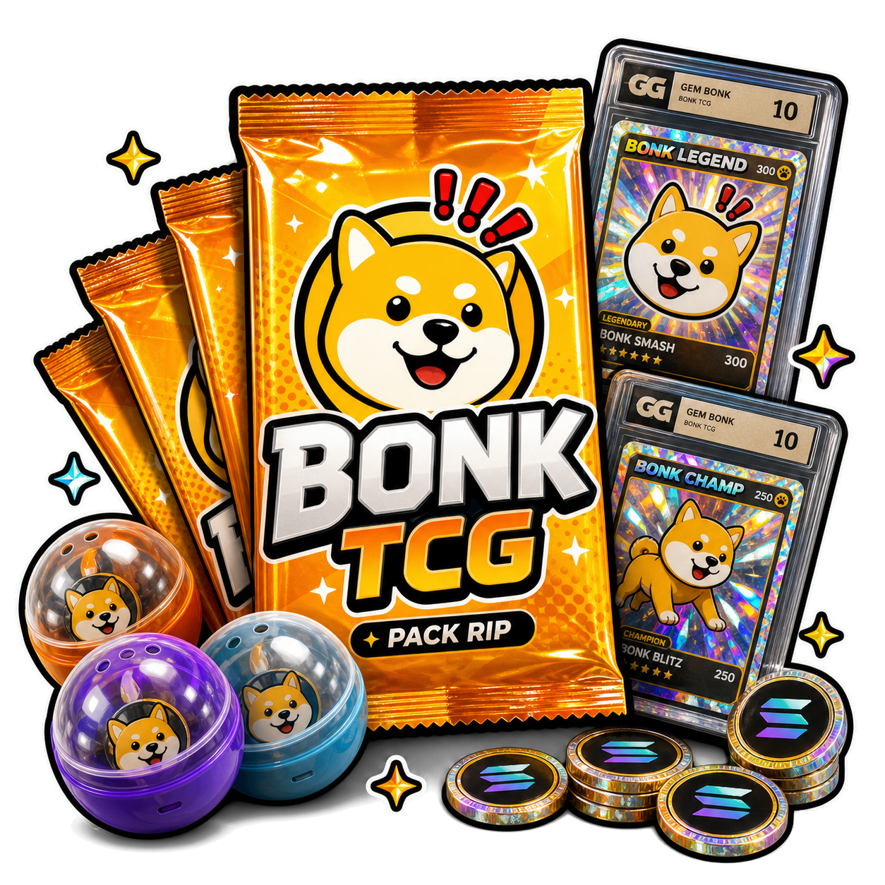 BONK TCG pack art